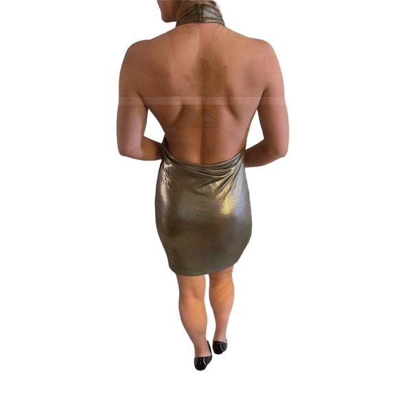 Jovani Halter Backless Dress - Picture 4 of 5